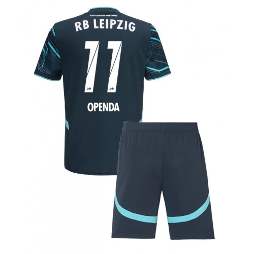 Dres RB Leipzig Lois Openda #11 Rezervni za djecu 2024-25 Kratak Rukav (+ kratke hlače)